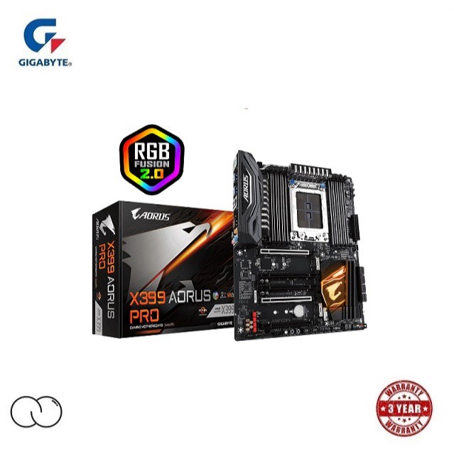 GIGABYTE X399 AORUS PRO RGB FUSION GAMING MOTHERBOARD / AMD RYZEN / SOCKET TR4
