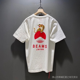 [SR-STUDIO] เสื้อยืดแขนสั้น พิมพ์ลาย Beams JAPAN ปีเสือ 22ss