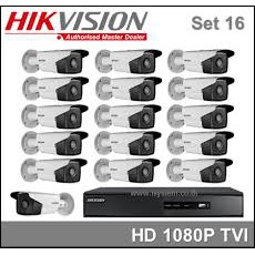 Hivision ชุด 16 กล้อง ความคมชัด 2MP IR 40M.