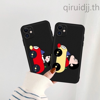 เคสโทรศัพท์มือถือ Tpu ผิวด้าน ลายการ์ตูนชินจัง สีดํา สําหรับ Vivo Y12 V20 V15 Pro S1 Pro V20 Se Pro Vivo Y17 Y15 V11 Y11 V7 Plus V20 Pro V3 Max S5 Y3S7 Y3S Iqoo Neo M030