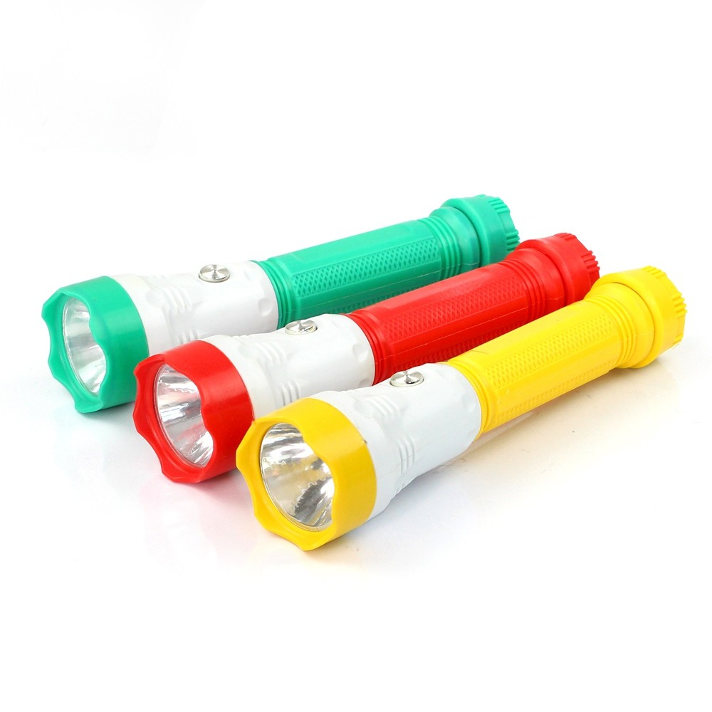 Telecorsa ไฟฉายพร้อมถ่าน (คละสี) YW-2307 รุ่น Torch-light-portable-Battery-06a-Boss