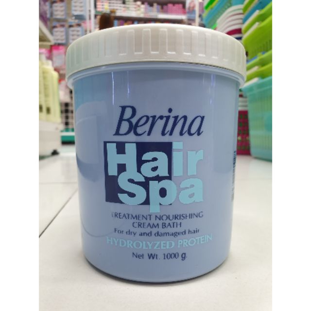 Berina Hair Spa Treatment Nourishing Cream Bath 1000มล. เบอริน่า แฮร์สปา ทรีทเม้นท์ เนอริซิ่ง ครีมบาธ