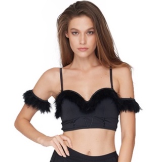 Kyra Alessandra strapless long bra Black  บราไม่รวมปลอกแขน