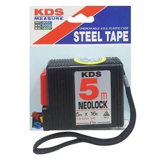 KDS ตลับเมตร รุ่น NEOLOCK สีดำ มีหลายขนาด 2m. 3.5m. 5m.