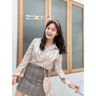 💜🌈rainbowisme🌈💜 37 เชิ้ต ทำงาน ผ้าซาตินนน แมชง่ายยย💜