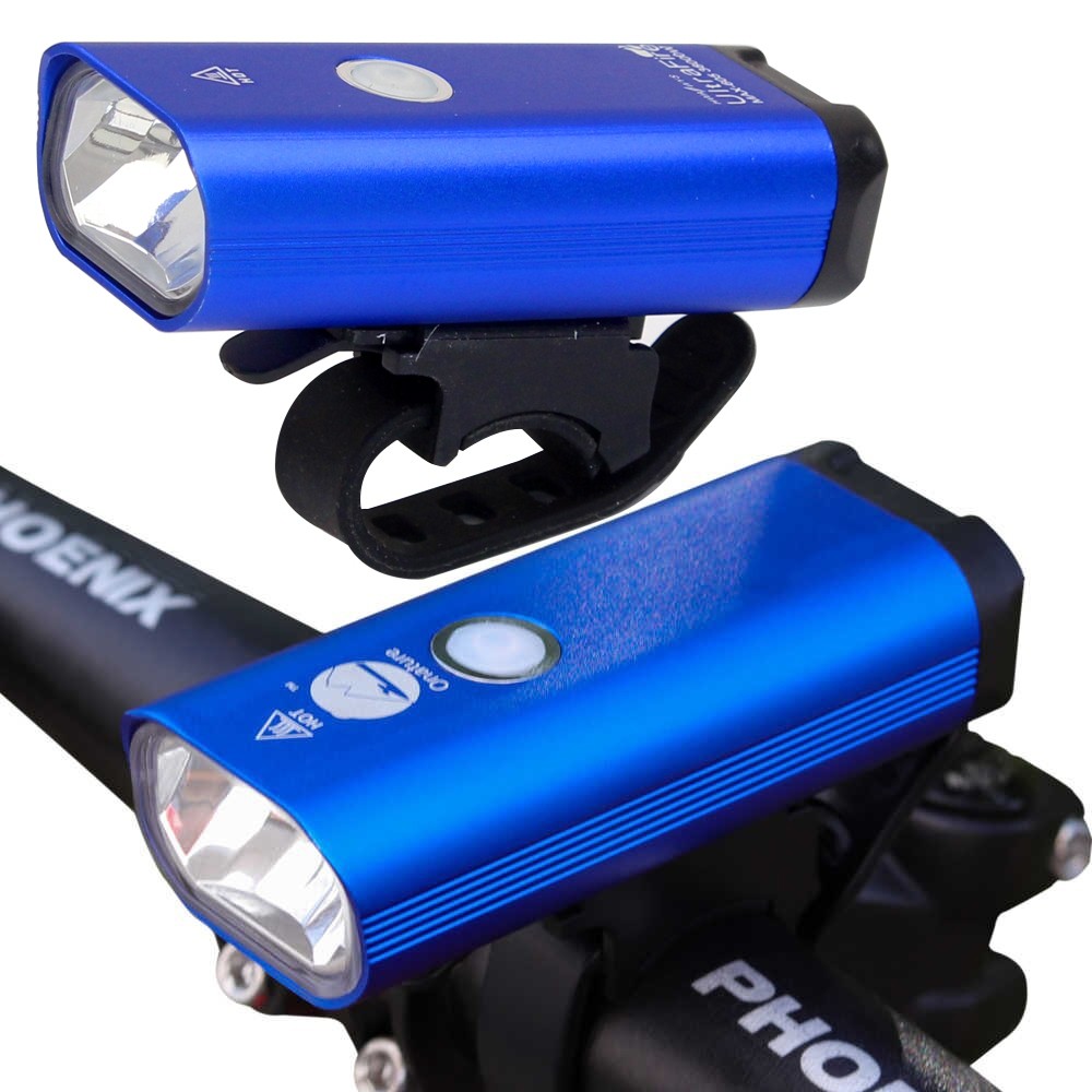 Telecorsa ไฟหน้าจักรยาน ชาร์จไฟผ่าน USB (คละสี) รุ่น Portable-lighting-bicycle-3-system-05a-K2
