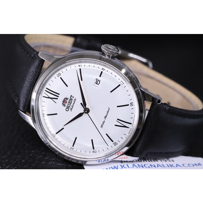 (แถมกล่องแบบพกพา) นาฬิกา Orient Bambino Classic Automatic รุ่น RA-AC0022S