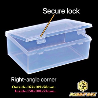 กล่องพลาสติก ขนาด 150x100x53 mm. (ขนาดช่องใส่ของ 150x100xสูง…