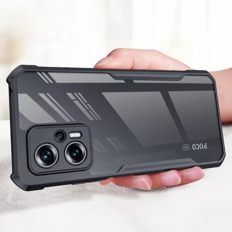 กันกระแทกปลอกใส Xiaomi POCO X4 GT 5G F7 F6 F5 F4 X7 X6 X5 M7 M6 M5 M4 Pro F3 X3 NFC C40 4G กรณีฝาครอบอะคริลิโปร่งใส