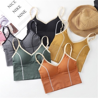 👙 เสื้อชั้นใน ผู้หญิง สปอร์ตบรา ฟองน้ำในตัว ปรับสายความยาวได้ กระชับ ยืดหยุ่นตามตัว 👙 A48