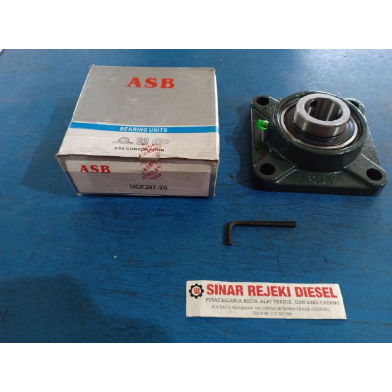 Bearing Laher Laker Pillow Block UCF 207-20 UCF 207 - 20 As 31 mm ASB