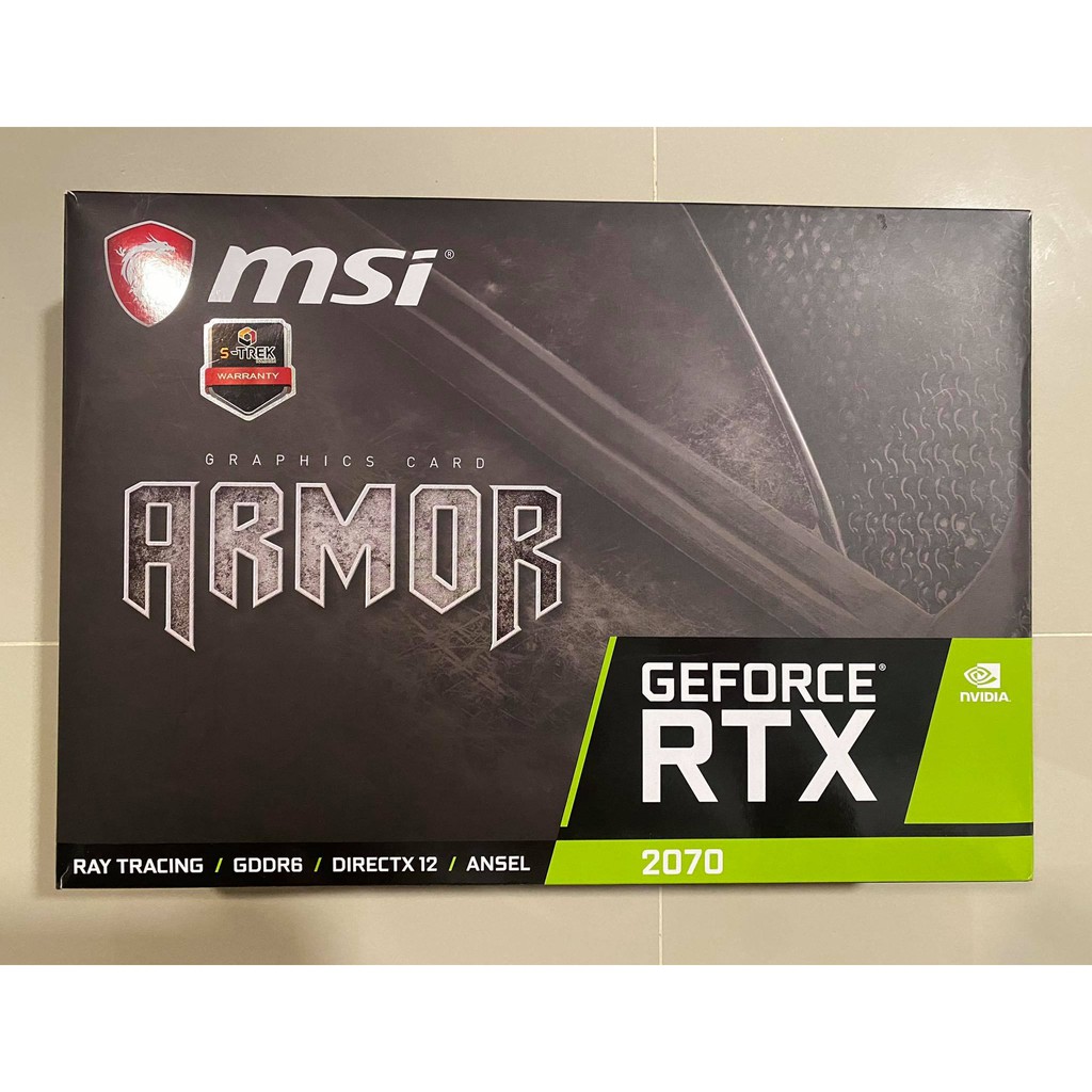 MSI ARMOR RTX2070 8GB มีกล่อง ประกันถึง12/2022