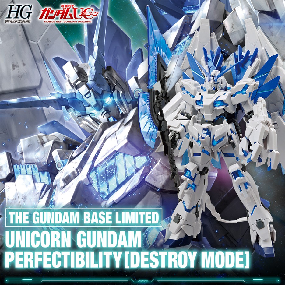 HG 1/144 Gundam Base Limited Unicorn Gundam Perfectibility (Destroy Mode)