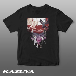 แขนสั้นcrew neckKazuya DV-0115 เสื้อยืด ลายโปสเตอร์ Devilman - CrybabyS-XXXXL