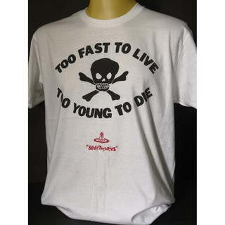 T-shirt  เสื้อวงนำเข้า Seditionaries Too Fast To Live Too Young To Die London Punk Rock Sex Pistols T-ShirtS-5XL