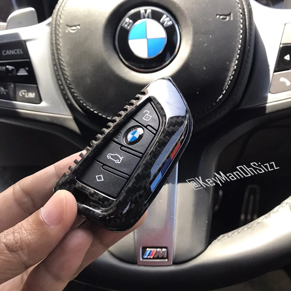 เคสรีโมทรถ BMW Blade คาร์บอนไฟเบอร์แท้  T-Carbon แถมแผ่นใส Transparent TPU ครอบปุ่ม  Top Product ; Carbon Fiber Key Case thumbnail 5