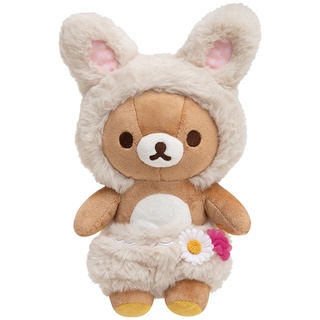 ตุ๊กตา Rilakkuma Little Cute Rabbits in the Flower Garden แบบ Rilakkuma ขนาด 25.5 x 13.5 x 11 ซม.