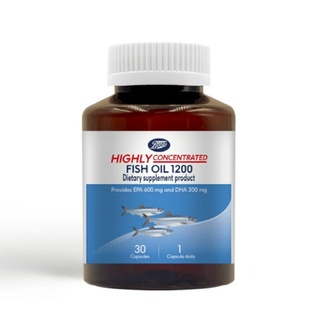 Boots highly concentrated fish oil 1200  ขนาด 30 แคปซูล