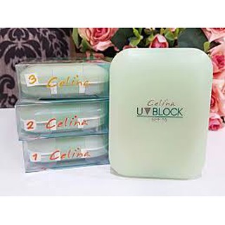 *ของแท้/พร้อมส่ง* เซลิน่า แป้งพริตตี้ แป้งพัฟ (ตัวจริง มีกระจก) : Celina UV Block Oil Free Powder