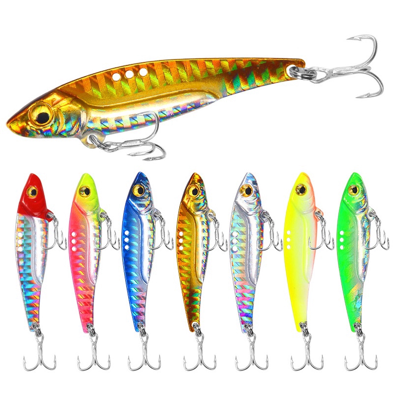 Syfishing เหยื่อตกปลาโลหะเลเซอร์ VIB 7 กรัม 13 กรัม 16 กรัม 1 ชิ้น