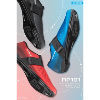 รองเท้าเสือหมอบ SHIMANO รุ่น RP101 สาย All-round ใช้ได้ทั้งคลีทหมอบ (SPD-SL) และคลีทภูเขา (SPD)