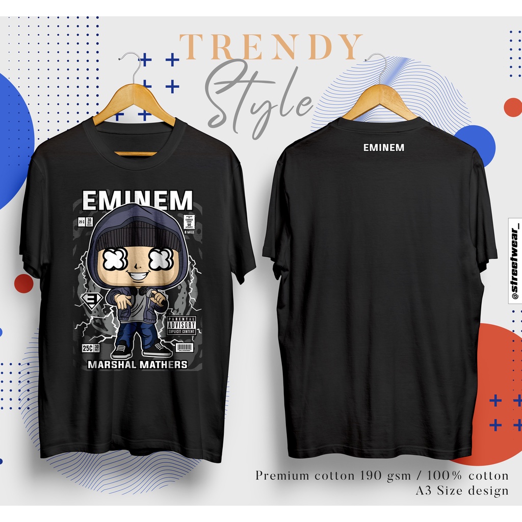 Eminem COMIC EDITION PREMIUM TSHIRT 190 GSM / ผ้าฝ้าย 100%