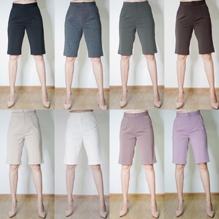 กางเกง 3 ส่วน ไซส์ใหญ่ 34-38 ทรงสวย ผ้าโรเชฟแท้