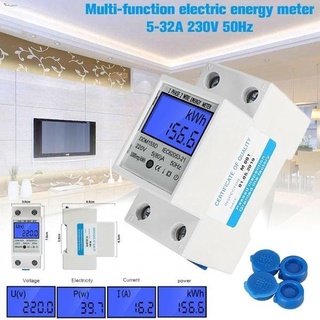 Ddm15Sd มิเตอร์ดิจิตอลไฟฟ้า Ac Rail Kwh Meter 5-80A