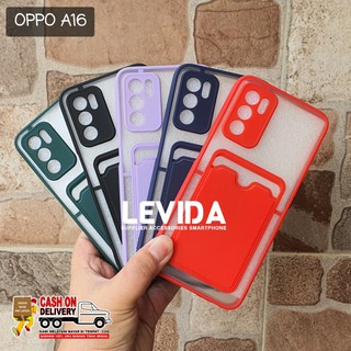 เคสโทรศัพท์มือถือ แบบช่องใส่บัตร สําหรับ OPPO A16 OPPO A16