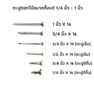 ตะปูตราหมี 1 นิ้ว เบอร์ 16 ยกลัง 18 กิโลเต็ม