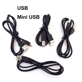 สายเคเบิลอะแดปเตอร์เชื่อมต่อเครื่องพิมพ์ Mini USB 2.0 Type A Male To B Male 3.5 มม. Audio V3