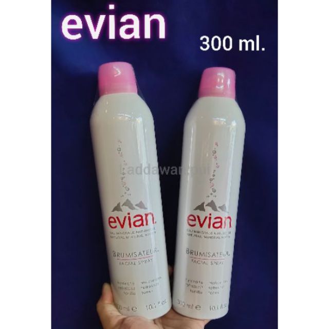 Evian facial spray 300ml. สเปรย์น้ำแร่เอเวียง ของแท้ % น้ำแร่เอเวียง Evian น้ำแร่ สเปรย์น้ําแร่ Evian
