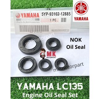 (NOK) ชุดซีลน้ํามันเครื่องยนต์ Yamaha LC135 [ 5YP ]