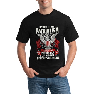 เสื้อยืด พิมพ์ลาย If My Patriotism Offends You น่ารัก หลากสี แฟชั่นฤดูร้อน