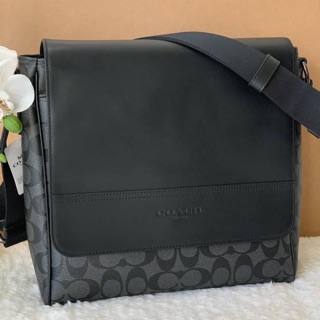 COACH HOUSTON MAP BAG IN SIGNATURE CANVAS