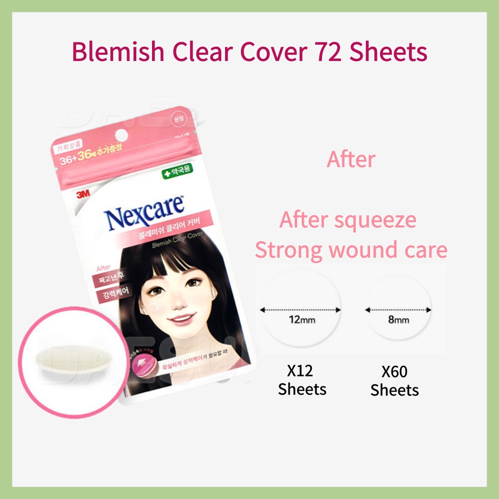 [3M] แผ่นแปะสิว ลดฝ้า ใส 72 72 จุด สไตล์เกาหลี 64 ชิ้น - รูปที่ 2