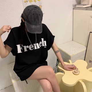 เสื้อแขนกุดแฟชั่นสกรีนลายFrench