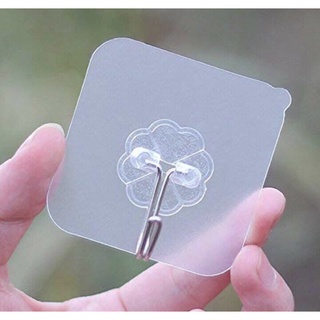 Transparent Seamless Adhesive Hook Hanger Traceless Hooks Wall Rack