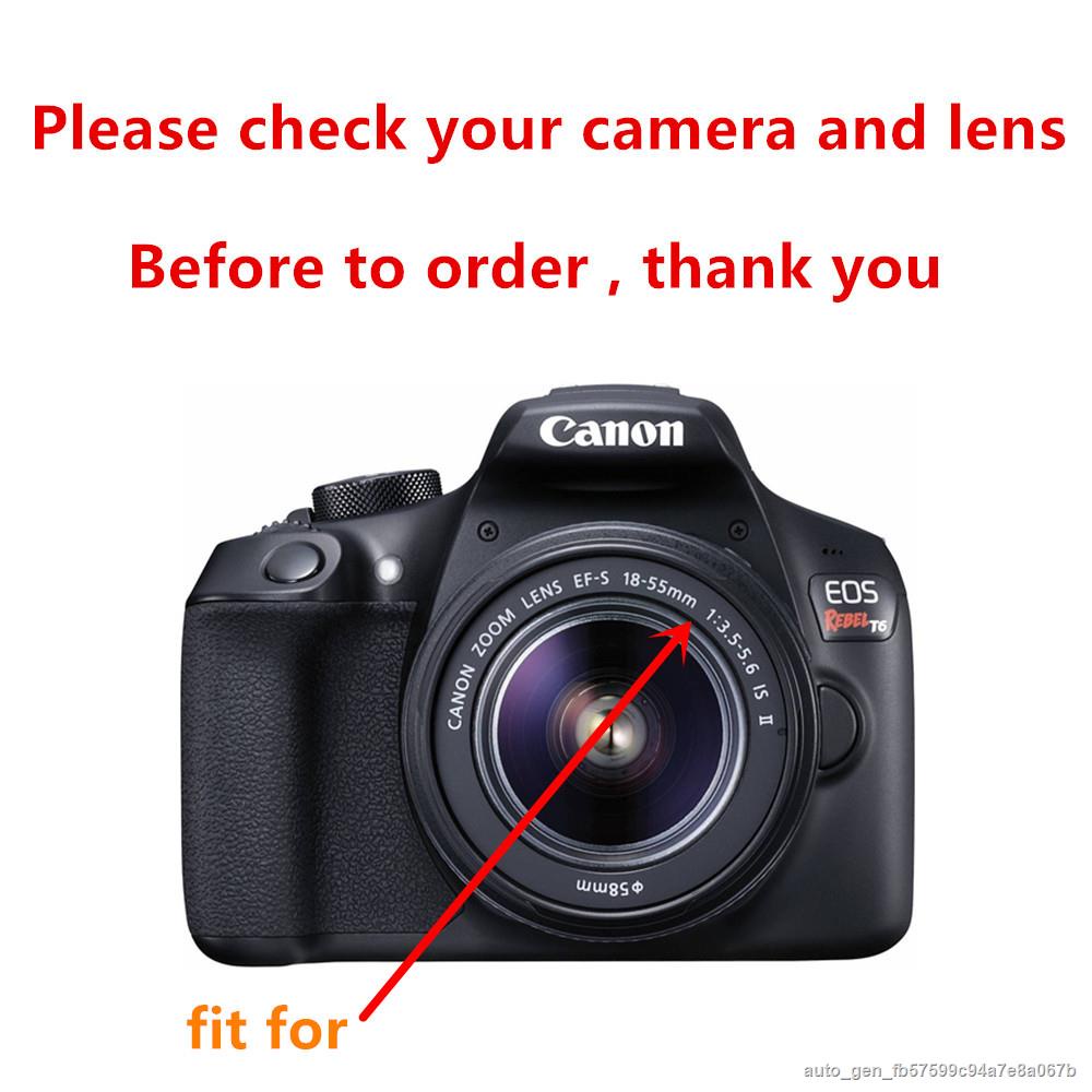 58mm Uv Filter Lens Hood For Canon Eos 2000d 4000d 1500d 3000d 90d