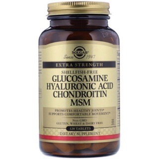 🌟PreOrder🌟 Solgar, Glucosamine Hyaluronic Acid Chondroitin MSM, 120 Tablets