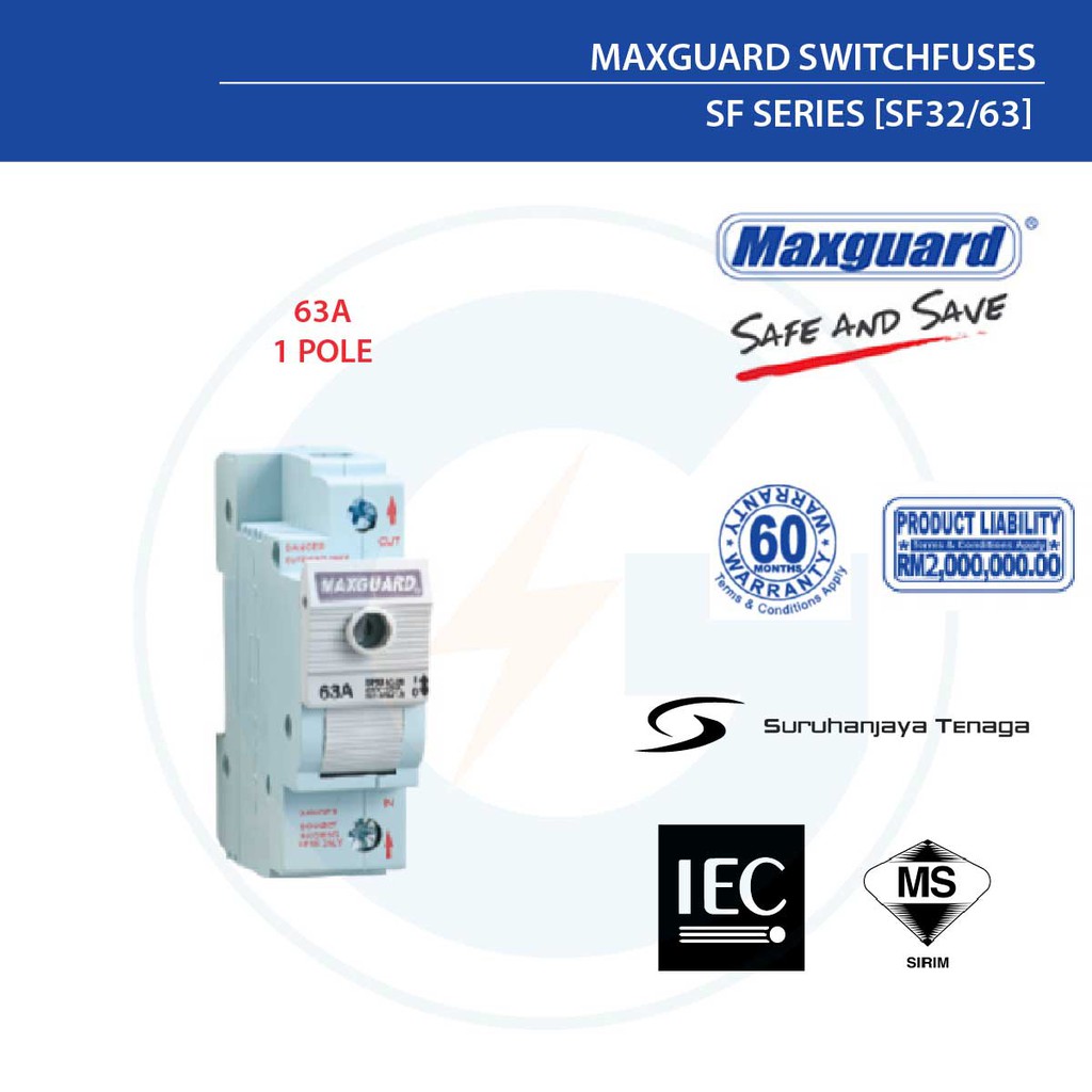 Maxguard Switchfuses - SF series [SF 32/63 + N]