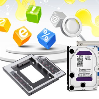 ฮาร์ดไดรฟ์9 . 5 mm Sata 2nd Hdd Ssd Cd / Dvd - Rom ออปติคอลเบย์