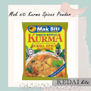 MAK SITI KURMA SPICES POWDER 250GRAM (HALAL)