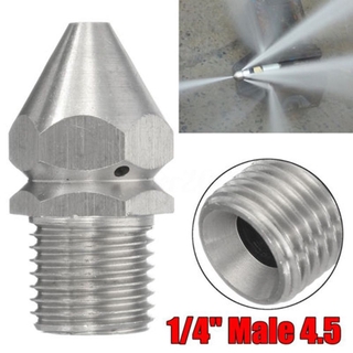 YYG-Spray Nozzle High Quality Cleaning Nozzle Pressure Washer Drain Sewer Cleaning Pipe Spray Nozzle 4 Jet Garden Accessories Tools