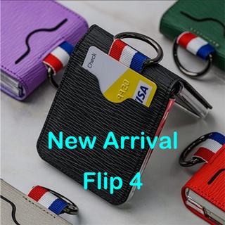 🇰🇷 【Z Flip 4 Korean Phone Case 】 Samsung Galaxy 5 Color Card Case Slim Hand Made From Korea