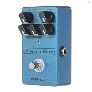  แป้นเหยียบเอฟเฟคเอฟเฟคกีตาร์ MOSKYaudio Delay Reverberation