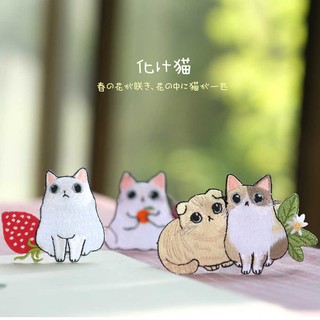 ตัวรีดติดเสื้อ แมวสตอเบอรี่ neko strawberry