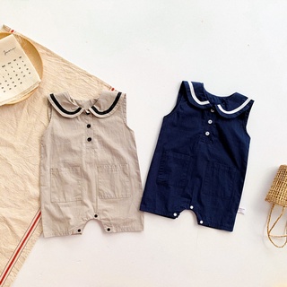 ชุด Romper Jumpsuit เด็กแขนกุดรับลมร้อน