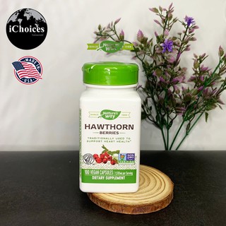 สมุนไพร ฮอว์ธอร์น Natures Way® Hawthorn Berries 1530 mg 100 Vegan Capsules  #ฮอว์ธอร์นเบอร์รี่