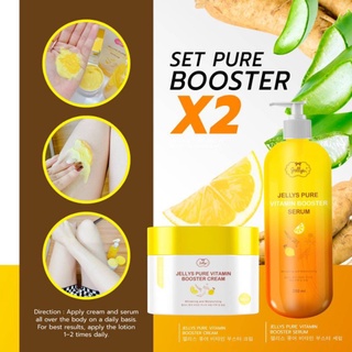 ของแท้🔥หัวเชื้อครีมโสม เซรั่มหัวเชื้อบูสเตอร์ Set Pure Booster Jellys pure Vitamin Booster